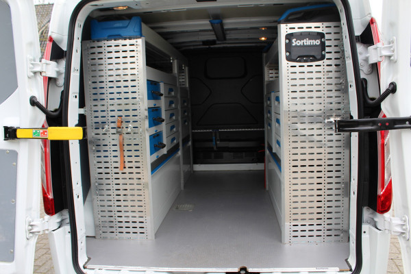 Ford Transit Custom 280 2.0 TDCI 105PK Euro6 Trend ✓ Sortimo inrichting ✓ imperiaal ✓ trekhaak ✓ navigatie
