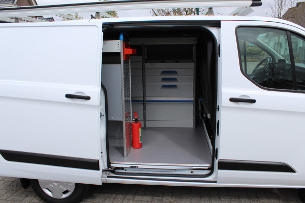 Ford Transit Custom 280 2.0 TDCI 105PK Euro6 Trend ✓ Sortimo inrichting ✓ imperiaal ✓ trekhaak ✓ navigatie