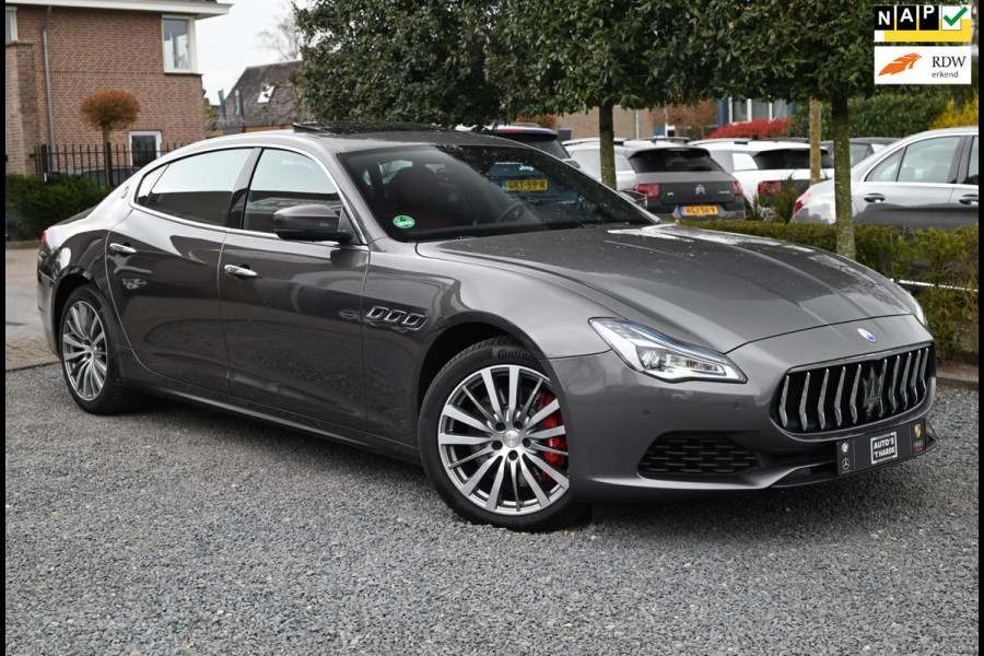 Maserati Quattroporte 3.0 V6 TwinTurbo S 430 PK Adaptive Schuifdak H&K Keyless LED Camera 19''
