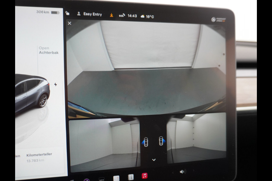 Tesla Model Y RWD 60kWh LFP 300PK Warmtepomp FSD-Computer 3 Auto-Pilot Sleutel-loos(via-GSM) Leder Premium Audio Camera's Panormadak Adap.Crui Elektr. Acht.klep WiFi Priv.Glass AEB ASR ESP IsoFix Connected-Services 1600kg Trekvermogen Orig.NLse Auto Accu-Garantie 6-2031/160.000km 1e Eigenaar 11kw thuis of snelladen tot 170kWh Slechts 13dkm
