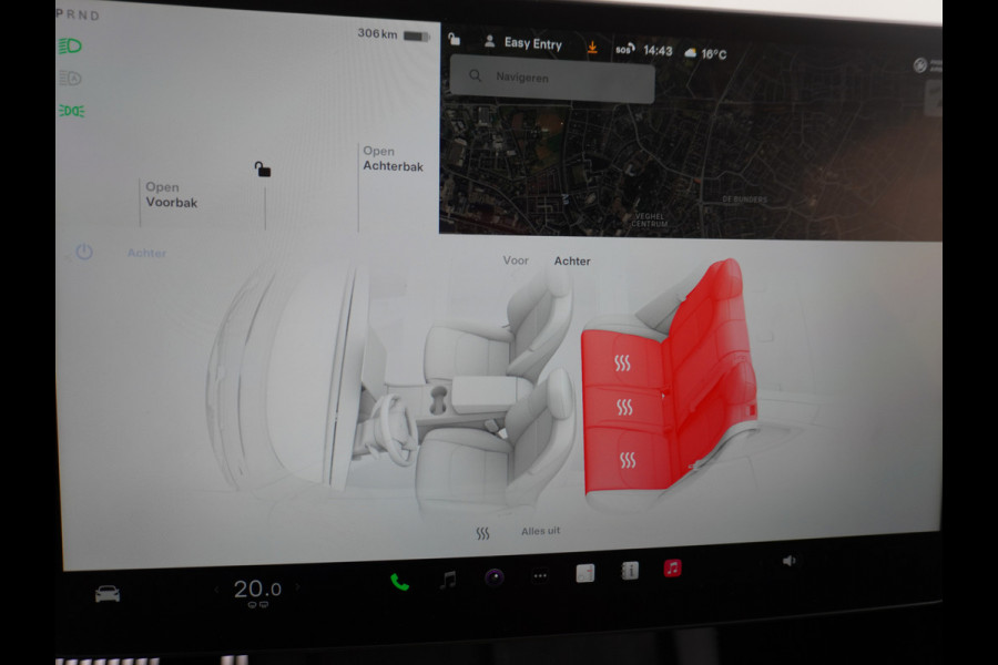 Tesla Model Y RWD 60kWh LFP 300PK Warmtepomp FSD-Computer 3 Auto-Pilot Sleutel-loos(via-GSM) Leder Premium Audio Camera's Panormadak Adap.Crui Elektr. Acht.klep WiFi Priv.Glass AEB ASR ESP IsoFix Connected-Services 1600kg Trekvermogen Orig.NLse Auto Accu-Garantie 6-2031/160.000km 1e Eigenaar 11kw thuis of snelladen tot 170kWh Slechts 13dkm