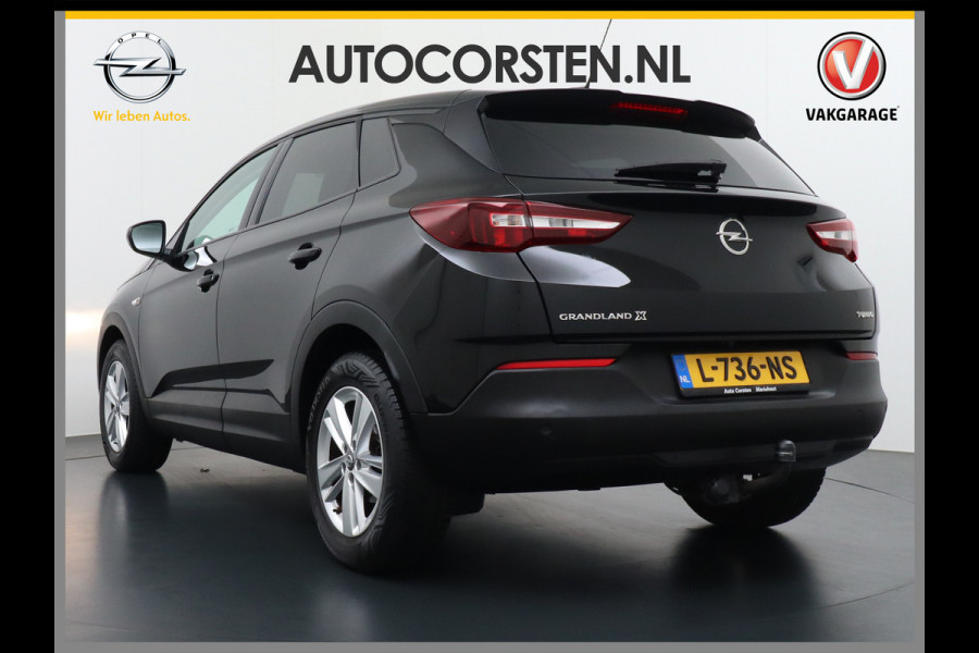Opel Grandland X 131pk AUT. Navi Pdc Apple Carplay Android Trekhaak Ecc Cruise control AGR-Comfort Stoelen Verwarmd 1.2 Turbo Verkeersbord detectie Regen/Lichtsensor Led Wifi Rijstrooksensor Business Executive