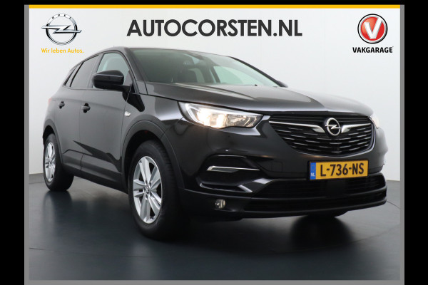 Opel Grandland X 131pk AUT. Navi Pdc Apple Carplay Android Trekhaak Ecc Cruise control AGR-Comfort Stoelen Verwarmd 1.2 Turbo Verkeersbord detectie Regen/Lichtsensor Led Wifi Rijstrooksensor Business Executive