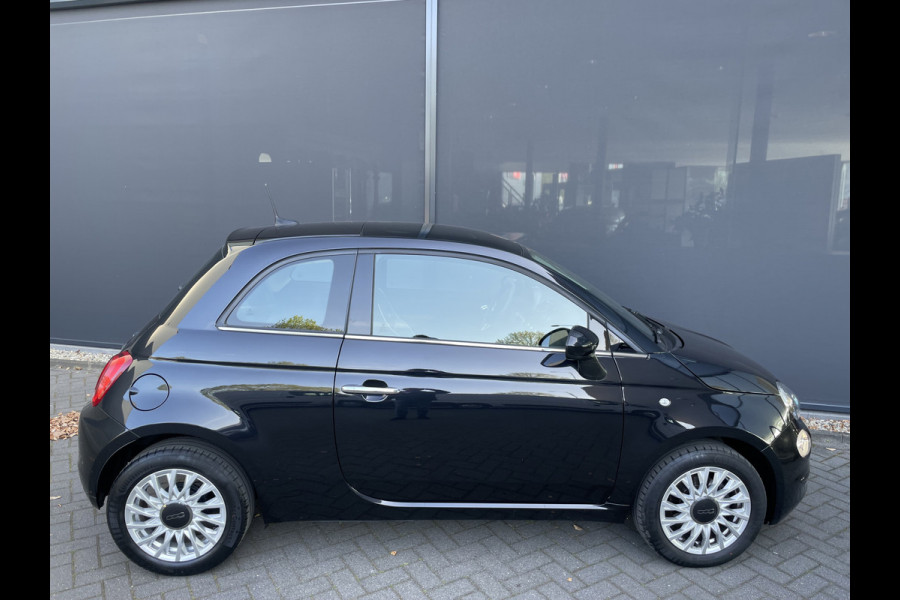 Fiat 500 1.2 Lounge Cruise control - Licht metalen velgen - Navigatie - Panoramadak - Parkeersensoren achter - regensensor - mistlampen - lederen stuurwiel
