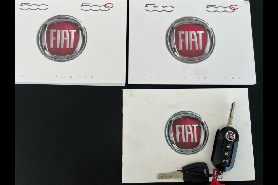 Fiat 500 1.2 Lounge Cruise control - Licht metalen velgen - Navigatie - Panoramadak - Parkeersensoren achter - regensensor - mistlampen - lederen stuurwiel