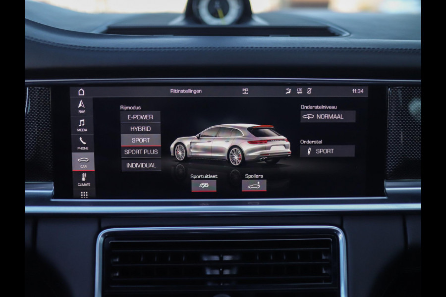 Porsche Panamera Sport Turismo 4.0 Turbo S E-Hybrid | Keramisch | Burmester | Matrix | Sport Chrono | Leder | Stoelverw./ventilatie