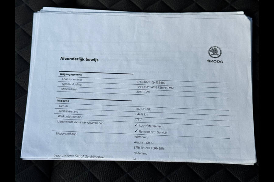 Škoda Rapid Spaceback 1.0 TSI * Cruise * Navi * Clima * Stoelverw * Lichtmetaal *