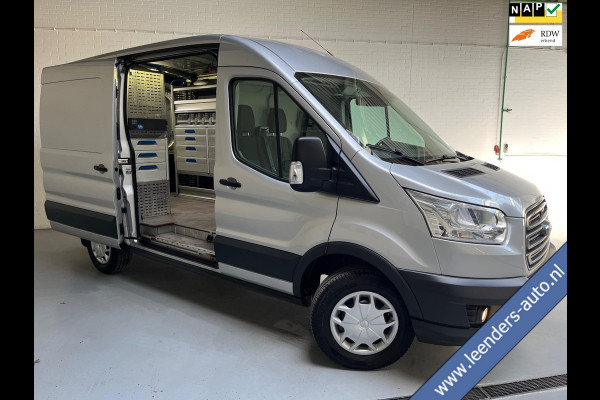 Ford Transit Sortimo inrichting 350 2.0 TDCI 130pk euro6 L2H2 Trend 3Persoons Servicewagen Grijs Metallic RIJKLAARPRIJS!