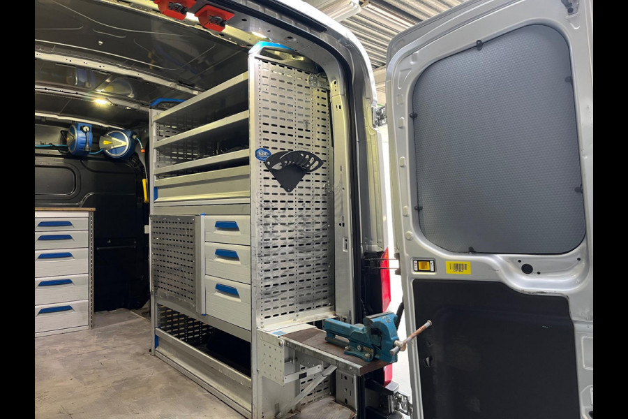 Ford Transit Sortimo inrichting 350 2.0 TDCI 130pk euro6 L2H2 Trend 3Persoons Servicewagen Grijs Metallic RIJKLAARPRIJS!