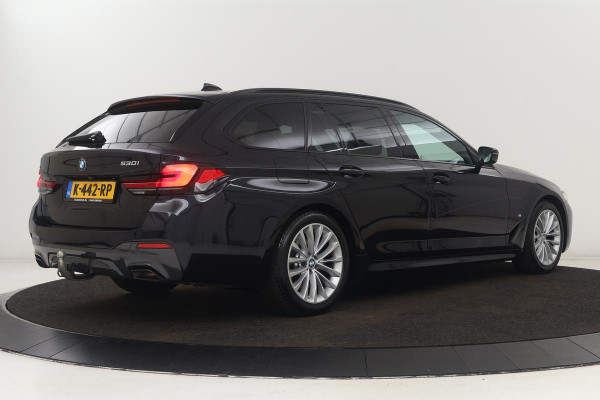 BMW 5 Serie 530i M Sport | Panoramadak | Adaptive cruise | Stoel & stuurverwarming | Head-Up | Trekhaak | Laserlight | Sfeerverlichting | Carplay | Nappaleder | Navigatie | Memory | Camera | Live Cockpit