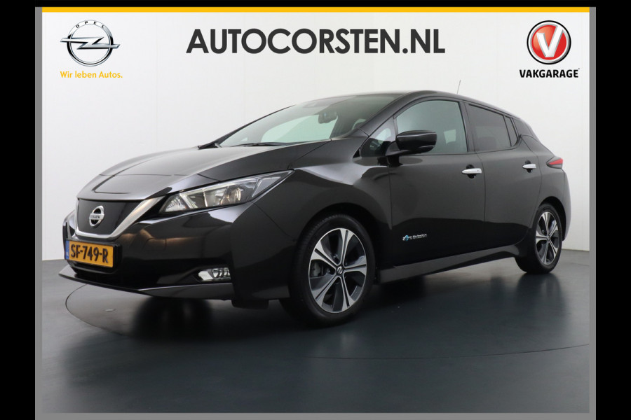 Nissan Leaf 2.ZERO EDITION 40kWh Trekhaak Adaptieve Cruise Control Navi 360°Camera Apple Carplay Android Auto Stuur+Stoelverwarming Keyless Pdc Led Bluetooth DAB Dodehoek Detector Privacy Glas Rijstrooksensor met correctie Verkeersbord detectie Origineel Nederlandse Auto