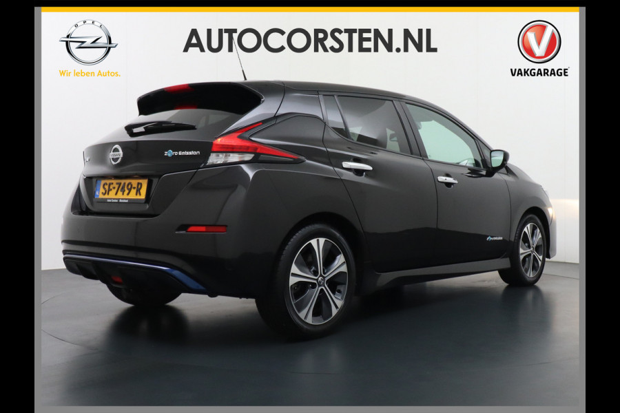 Nissan Leaf 2.ZERO EDITION 40kWh Trekhaak Adaptieve Cruise Control Navi 360°Camera Apple Carplay Android Auto Stuur+Stoelverwarming Keyless Pdc Led Bluetooth DAB Dodehoek Detector Privacy Glas Rijstrooksensor met correctie Verkeersbord detectie Origineel Nederlandse Auto