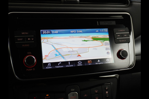 Nissan Leaf 2.ZERO EDITION 40kWh Trekhaak Adaptieve Cruise Control Navi 360°Camera Apple Carplay Android Auto Stuur+Stoelverwarming Keyless Pdc Led Bluetooth DAB Dodehoek Detector Privacy Glas Rijstrooksensor met correctie Verkeersbord detectie Origineel Nederlandse Auto