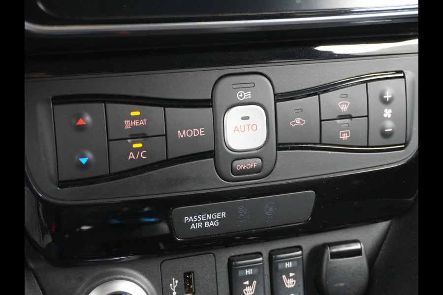 Nissan Leaf 2.ZERO EDITION 40kWh Trekhaak Adaptieve Cruise Control Navi 360°Camera Apple Carplay Android Auto Stuur+Stoelverwarming Keyless Pdc Led Bluetooth DAB Dodehoek Detector Privacy Glas Rijstrooksensor met correctie Verkeersbord detectie Origineel Nederlandse Auto