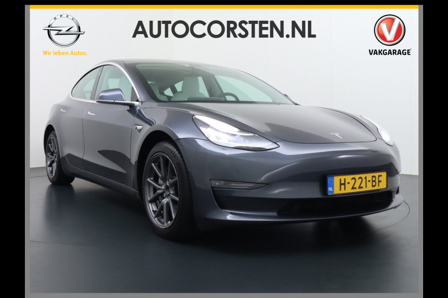 Tesla Model 3 Long Range AWD 75kWh IVOOR 463PK 18" FSD-Full Self Driving Computer Premium Audio 4wd AutoPilot Panoramadak Camera's Leer Adapti Ecc Dual-Motor Keyless Stoel+Achterbank verwarming Electr.Stoelen+Memory+Easy-Entry WiFi Origineel Nederlandse auto Grootste accu Tot 16,5kwh thuis laden. Accu/Motor Garantie tot 27-12-2027 max 192.000km
