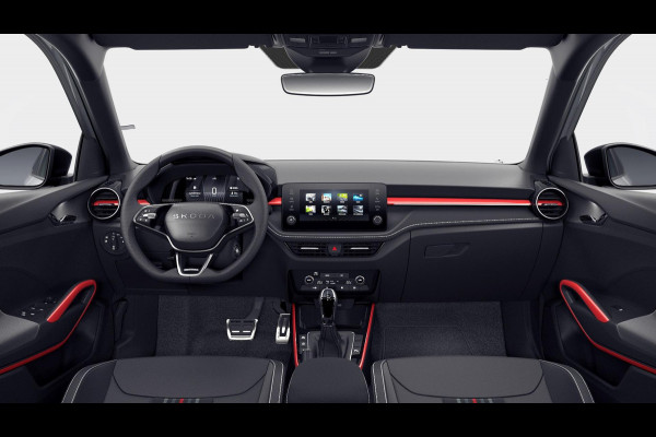 Škoda Fabia Monte Carlo 1.0 TSI 115 pk 7 versn. DSG | Travel assist plus | 18 inch lichtmetalen velgen | Verwarmbare voorstoelen | Zwart dak