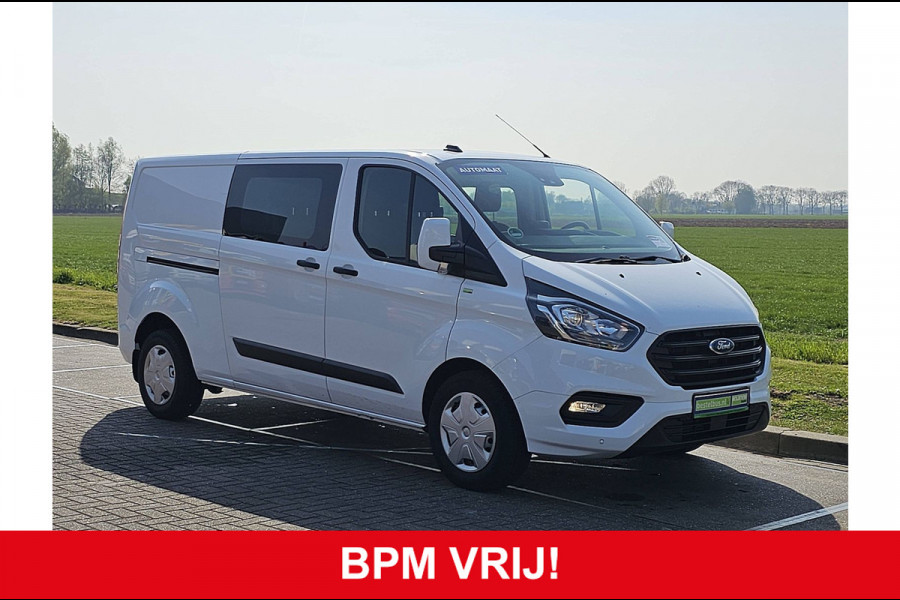 Ford Transit 2.0 L2H1 Dubbel Cabine Navi Camera ACC Automaat Pdc 1e Eigenaar Euro6!