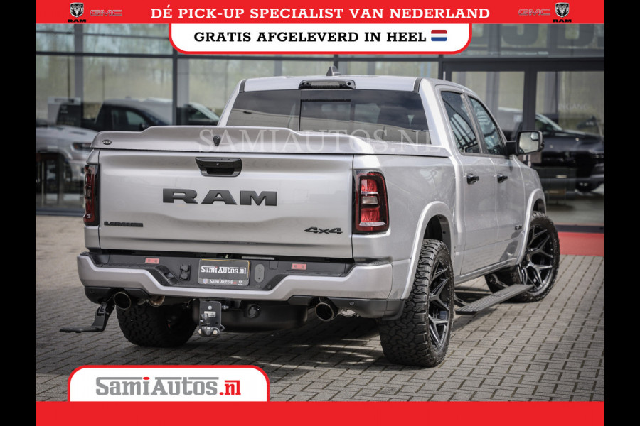 Dodge Ram PREMIUM EDITION | BOM VOL + 14.4 INCH SCHERM | LUCHTVERING | HUD | HURRICANE 420PK 636 Nm | PRIJS MET LPG EN COVER EN GARANTIE | DUBBELE CABINE | PICK UP | 5 PERSOONS | DC | GRIJSKENTEKEN | VOORRAAD NR 2215 - 4984
