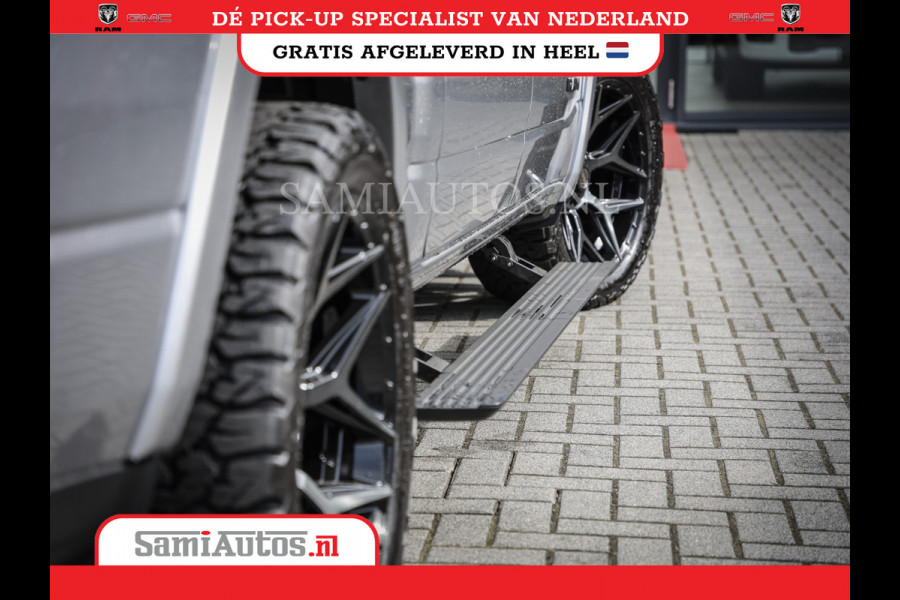 Dodge Ram PREMIUM EDITION | BOM VOL + 14.4 INCH SCHERM | LUCHTVERING | HUD | HURRICANE 420PK 636 Nm | PRIJS MET LPG EN COVER EN GARANTIE | DUBBELE CABINE | PICK UP | 5 PERSOONS | DC | GRIJSKENTEKEN | VOORRAAD NR 2215 - 4984