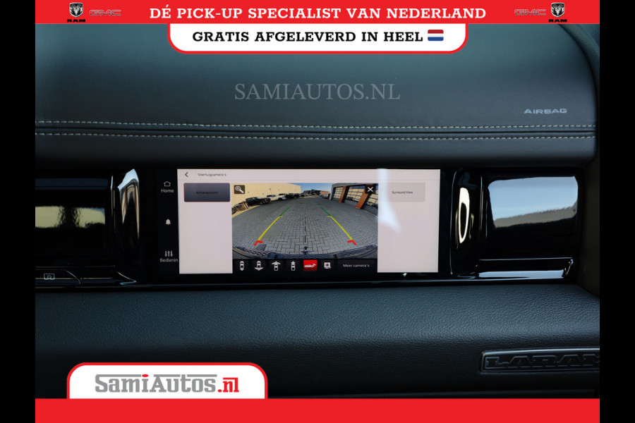 Dodge Ram PREMIUM EDITION | BOM VOL + 14.4 INCH SCHERM | LUCHTVERING | HUD | HURRICANE 420PK 636 Nm | PRIJS MET LPG EN COVER EN GARANTIE | DUBBELE CABINE | PICK UP | 5 PERSOONS | DC | GRIJSKENTEKEN | VOORRAAD NR 2215 - 4984