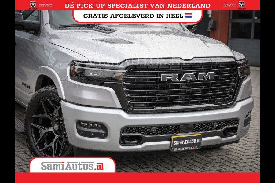 Dodge Ram PREMIUM EDITION | BOM VOL + 14.4 INCH SCHERM | LUCHTVERING | HUD | HURRICANE 420PK 636 Nm | PRIJS MET LPG EN COVER EN GARANTIE | DUBBELE CABINE | PICK UP | 5 PERSOONS | DC | GRIJSKENTEKEN | VOORRAAD NR 2215 - 4984