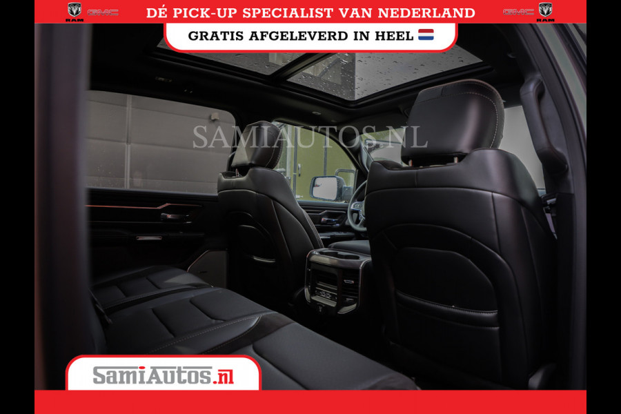 Dodge Ram PREMIUM EDITION | BOM VOL + 14.4 INCH SCHERM | LUCHTVERING | HUD | HURRICANE 420PK 636 Nm | PRIJS MET LPG EN COVER EN GARANTIE | DUBBELE CABINE | PICK UP | 5 PERSOONS | DC | GRIJSKENTEKEN | VOORRAAD NR 2215 - 4984