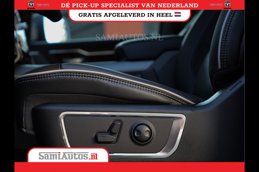 Dodge Ram PREMIUM EDITION | BOM VOL + 14.4 INCH SCHERM | LUCHTVERING | HUD | HURRICANE 420PK 636 Nm | PRIJS MET LPG EN COVER EN GARANTIE | DUBBELE CABINE | PICK UP | 5 PERSOONS | DC | GRIJSKENTEKEN | VOORRAAD NR 2215 - 4984