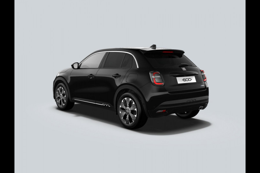 Fiat 600 1.2 Hybrid 136pk La Prima | Leder | Stoelmassage | Trekhaak | Camera| Carplay | Adapt. Cruise | Winter Pack