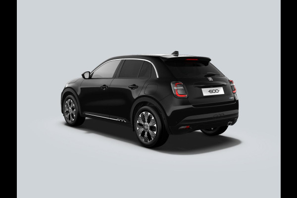 Fiat 600 1.2 Hybrid 136pk La Prima | Leder | Stoelmassage | Trekhaak | Camera| Carplay | Adapt. Cruise | Winter Pack