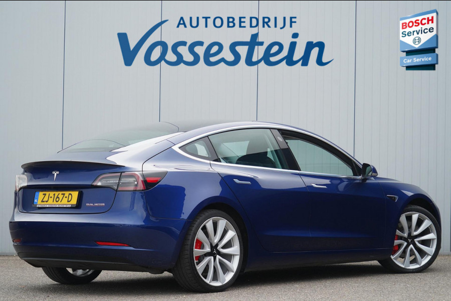 Tesla Model 3 Performance AWD 75 kWh / 1e Eigenaar / 108dkm NAP / 20" Performance Velgen / Autopilot
