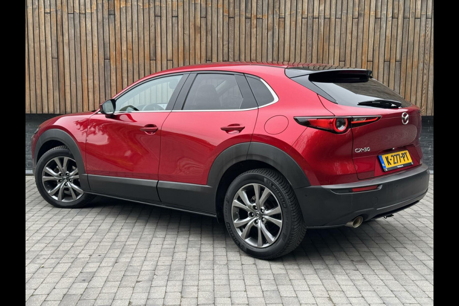 Mazda CX-30 2.0 e-SkyActiv-X M Hybrid Luxury Automaat | Open dak | Bordeauxrode lak | Stoel en- Stuurwielverwarming | Rondomzicht camera | A