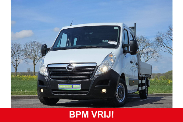 Opel Movano 2.3 CDTI L3 DC open laadbak, HIAB 029 KRAAN, airco, navi, NAP!