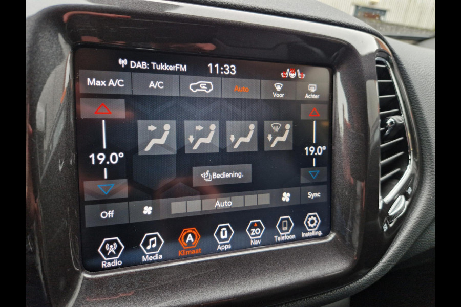 Jeep Compass 4xe 240 Plug-in Hybrid Electric S | Dodehoek | Trekhaak | Leder | Cruise | Stoelverwarming | Navi |