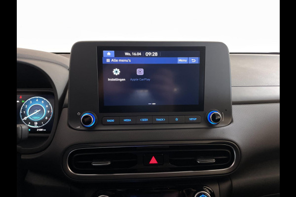 Hyundai Kona 1.6 GDI HEV HYBRID AUTOMAAT AIRCO CLIMA NAVI FRONTASSIST STUURVERW STOELVERW APPLE CARPLAY NIEUWSTAAT