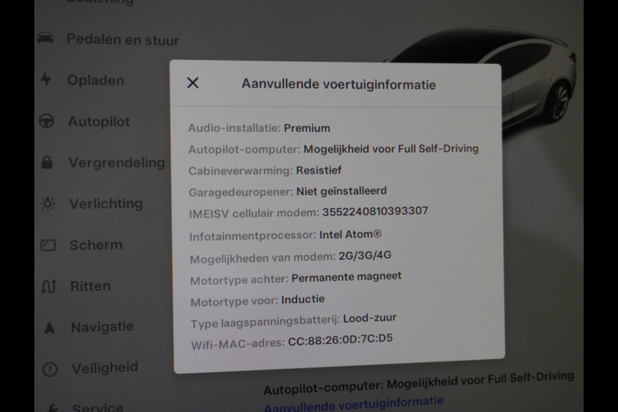 Tesla Model 3 4WD Performance 513pk 3,4 sec 0-100 ! 20" FSD-vb. AutoPilot Carbon-Spoiler Premium-HiFi Pano.dak Camera Leer Adaptive-Cruise+Sto Navi LED ACC DAB Voorverwarmen interieur en Keyless via App One-Pedal-Drive Rode Remklauwen Carbon-Spoiler Origineel Nederlandse auto ! nieuwprijs euro 64.580 euro Garantie op Accu tot 27-09-2027 max 192.000km