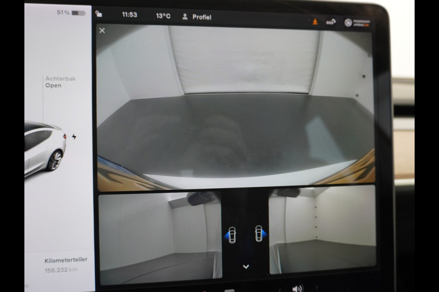 Tesla Model 3 4WD Performance 513pk 3,4 sec 0-100 ! 20" FSD-vb. AutoPilot Carbon-Spoiler Premium-HiFi Pano.dak Camera Leer Adaptive-Cruise+Sto Navi LED ACC DAB Voorverwarmen interieur en Keyless via App One-Pedal-Drive Rode Remklauwen Carbon-Spoiler Origineel Nederlandse auto ! nieuwprijs euro 64.580 euro Garantie op Accu tot 27-09-2027 max 192.000km