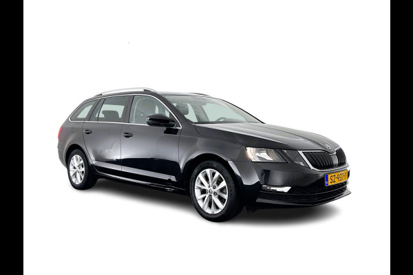 Škoda Octavia Combi 1.6 TDI Greentech Clever Edition Aut. *LEATHER-FABRIC | NAVI-FULLMAP | COMFORT-SEATS | DAB+ | HEATED-SEATS | AMUNDSEN-AUDIO | ECC | SHIFT-PADDLES | PARKPILOT | CRUISE | TOWBAR | 16''ALU *