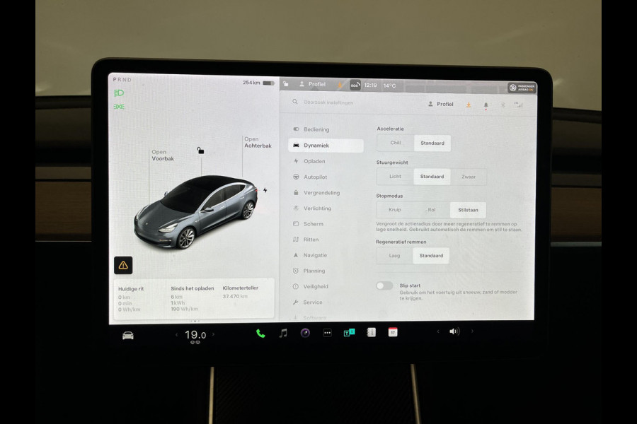 Tesla Model 3 Standard RWD Plus 60 kWh Autopilot Navi Full LED Leder Panoramadak 19" Sport Wheels PDC VA + Camera Slechts 37000 km!