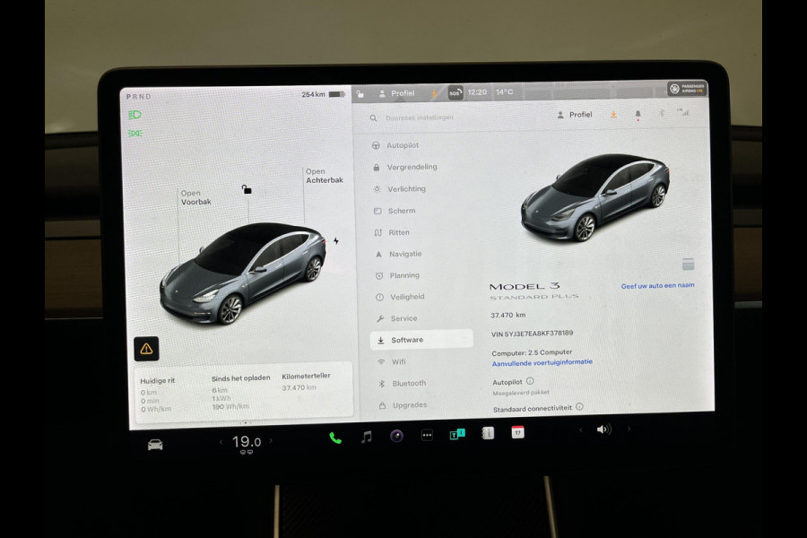 Tesla Model 3 Standard RWD Plus 60 kWh Autopilot Navi Full LED Leder Panoramadak 19" Sport Wheels PDC VA + Camera Slechts 37000 km!