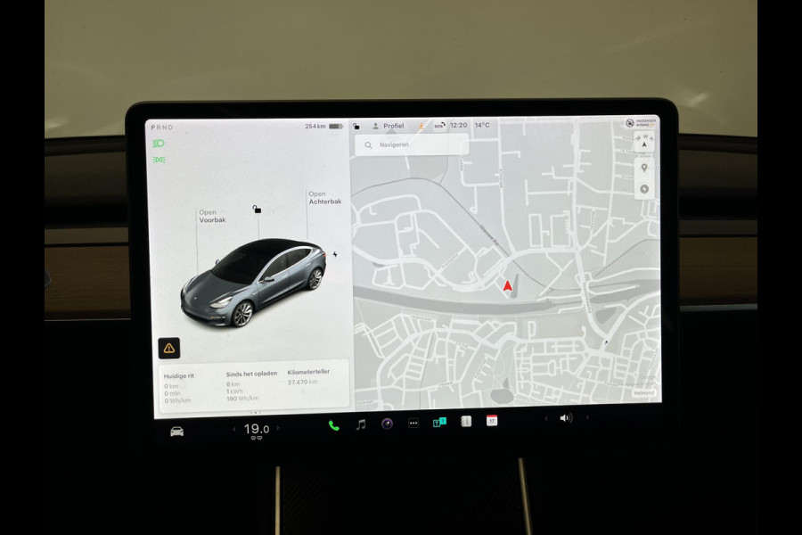 Tesla Model 3 Standard RWD Plus 60 kWh Autopilot Navi Full LED Leder Panoramadak 19" Sport Wheels PDC VA + Camera Slechts 37000 km!
