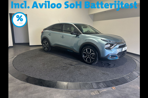 Citroën Ë-C4 Shine 50 kWh | Leder | Achteruitrijcamera | Keyless start & entry | SoH (batterijcheck) 91 % score!