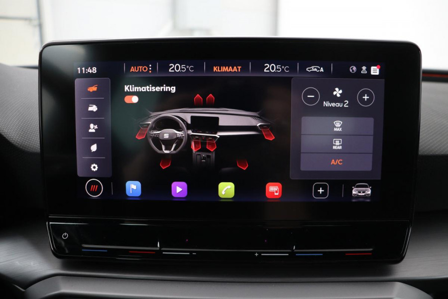 Seat Leon 1.5 eTSI FR Intense | Adaptive cruise | Carplay | Sportstoelen | Full LED | Navigatie | Climate control | Parkeerhulp | Dodehoek detectie