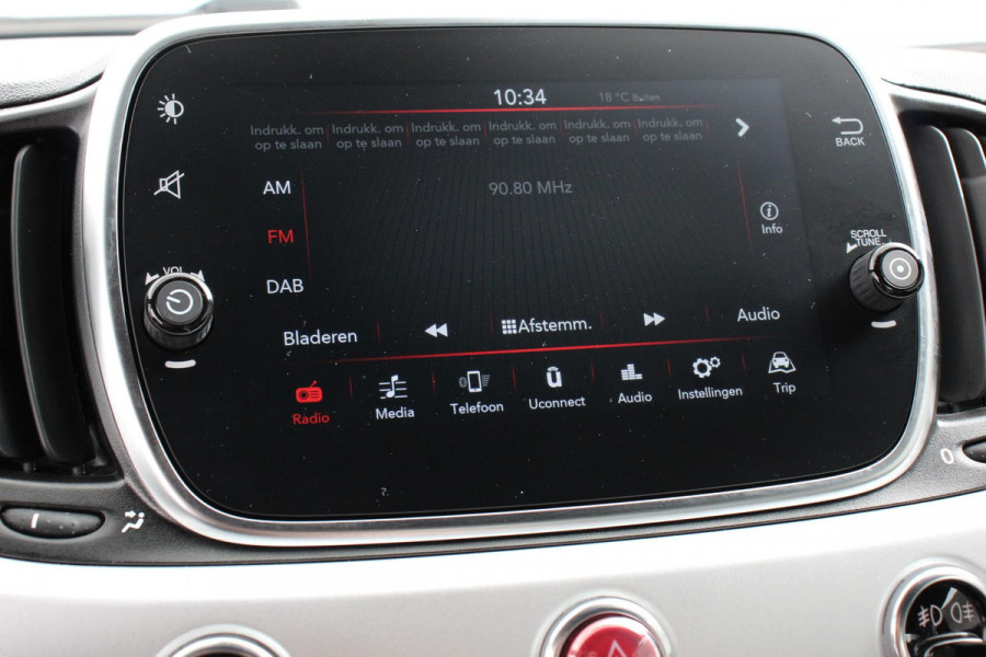 Fiat 500 1.0 Hybrid Sport Connect Navigatie Apple Carplay/Android Auto Airco Cruise Control DAB Lichtmetalen Velgen