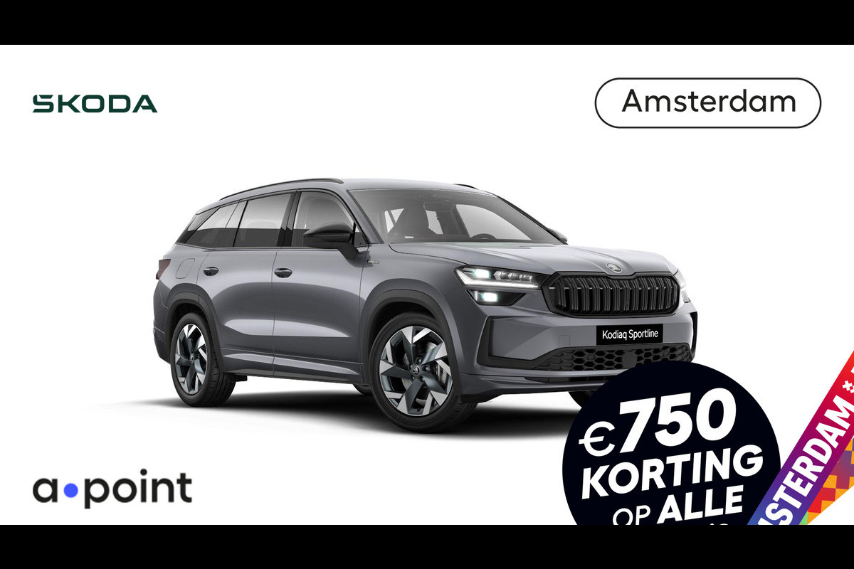 Škoda Kodiaq Sportline Business PHEV 1.5 TSI 204 pk 6 versn. DSG | Light & view | Trekhaak wegklapbaar | Winter pakket Škoda Kodiaq Sportline Business PHEV 1.5 TSI 204 pk 6 versn. DSG | Light & view | Trekhaak wegklapbaar | Winter pakket