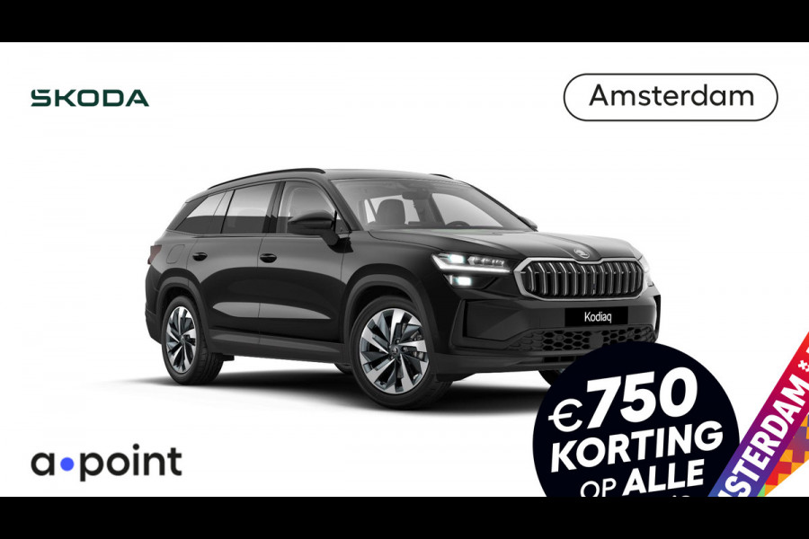 Škoda Kodiaq 1.5 TSI m-HEV Business Edition 7p. | 7 Persoons | Panoramadak | Trekhaak wegklapbaar | Light & view pakket | Winter pakket | Head-up | Leder zwart | Verwarmbare voorruit | Comfort pakket plus | 19 inch lichtmetalen velgen