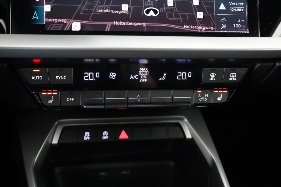 Audi A3 Sportback 30 TFSI Advanced edition 110 pk S-tronic | Verlengde garantie | Navigatie | Parkeersensoren achter | Cruise control | Stoelverwarming | Full-LED koplampen |
