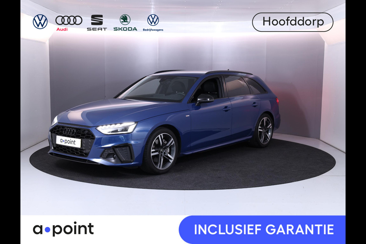 Audi A4 Avant 40 TFSI S edition Competition 204 pk S-tronic | Verlengde garantie | Navigatie | Elektr. trekhaak | Parkeersensoren | Cruise control | Stoelverwarming | LED koplampen | Audi A4 Avant 40 TFSI S edition Competition 204 pk S-tronic | Verlengde garantie | Navigatie | Elektr. trekhaak | Parkeersensoren | Cruise control | Stoelverwarming | LED koplampen |