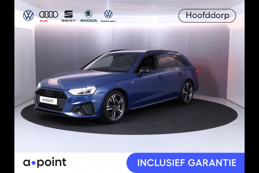 Audi A4 Avant 40 TFSI S edition Competition 204 pk S-tronic | Verlengde garantie | Navigatie | Elektr. trekhaak | Parkeersensoren | Cruise control | Stoelverwarming | LED koplampen |