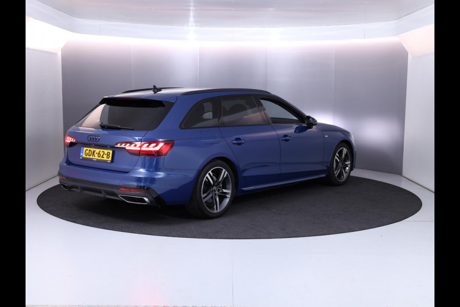Audi A4 Avant 40 TFSI S edition Competition 204 pk S-tronic | Verlengde garantie | Navigatie | Elektr. trekhaak | Parkeersensoren | Cruise control | Stoelverwarming | LED koplampen |