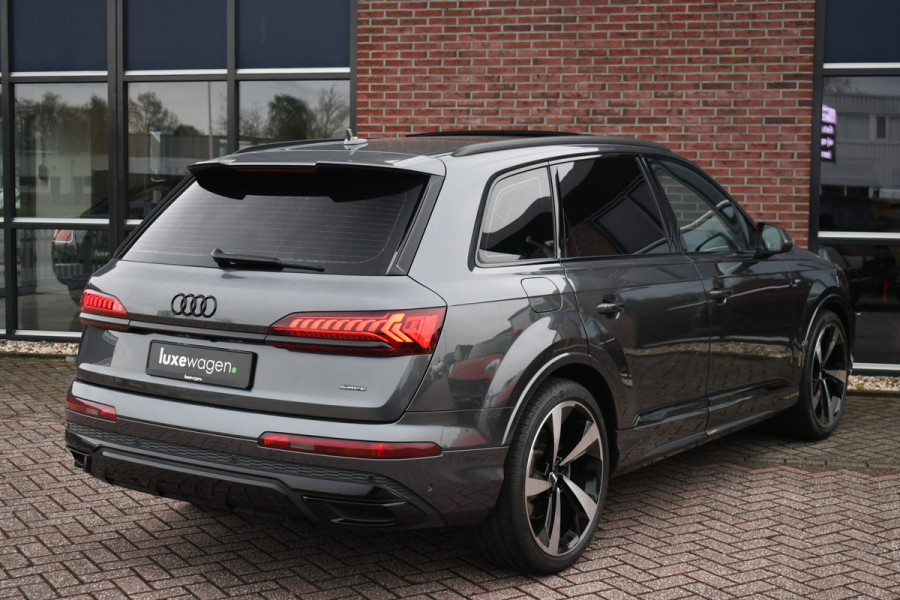 Audi Q7 55 TFSI e quattro S-Line int+ext Pano 22inch Optic-Black Luchtvering